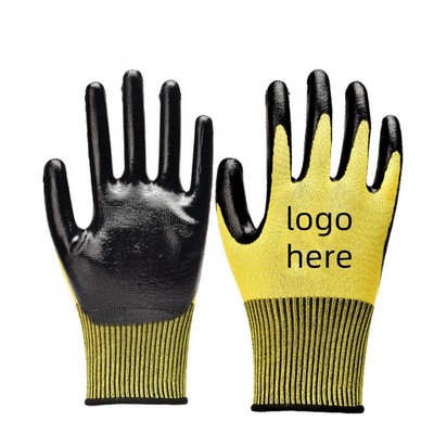 45g Touchscreen Nitrile Gardening Gloves 2 Color Logo